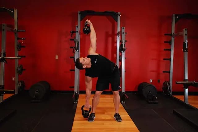 Windmill com Dois Kettlebells