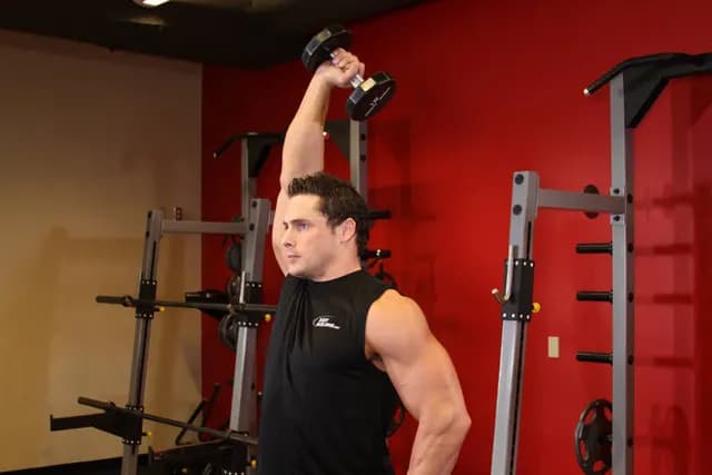 Tríceps Francês Unilateral com Halter