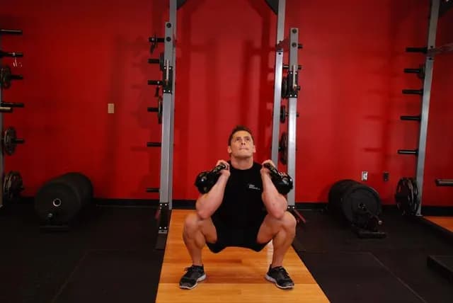 Agachamento Frontal com Duas Kettlebells