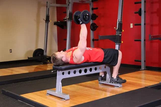 Supino Reto Unilateral com Halter