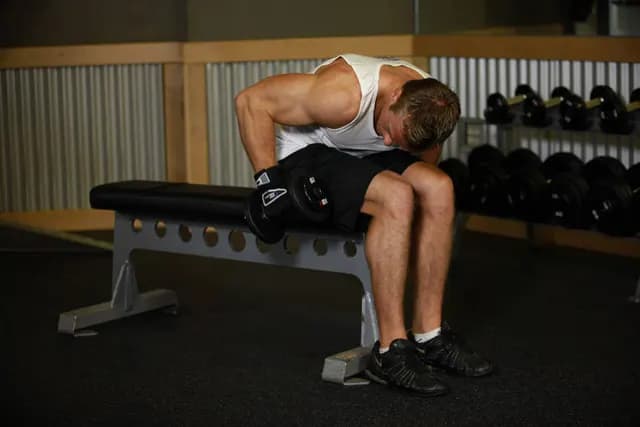 Tríceps Coice Sentado Unilateral com Halter