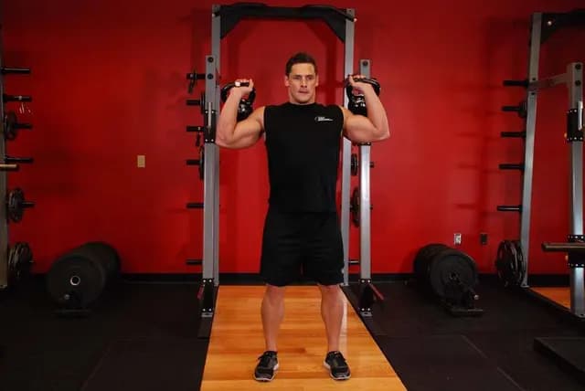 Desenvolvimento Militar com Dois Kettlebells