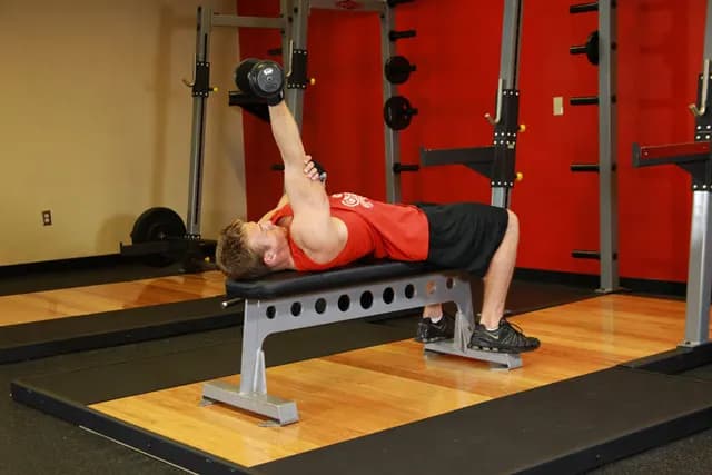Tríceps Testa Unilateral com Halter - Pegada Supinada